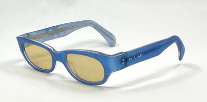 Lazi Italy Ice Blue Y2K Vintage Sunglasses-Unworn/Deadstock-Made In Italy