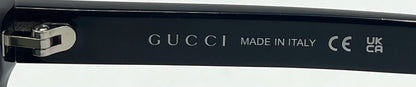Gucci GG1117O 001 Black w/ Original Green Lenses – Made in Italy