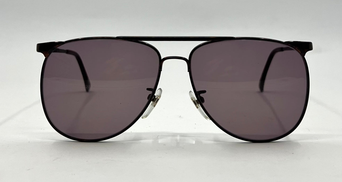 Tura MOD 278 Vintage Bronze Metal Sunglasses-New Rose Smoke Custom Lenses