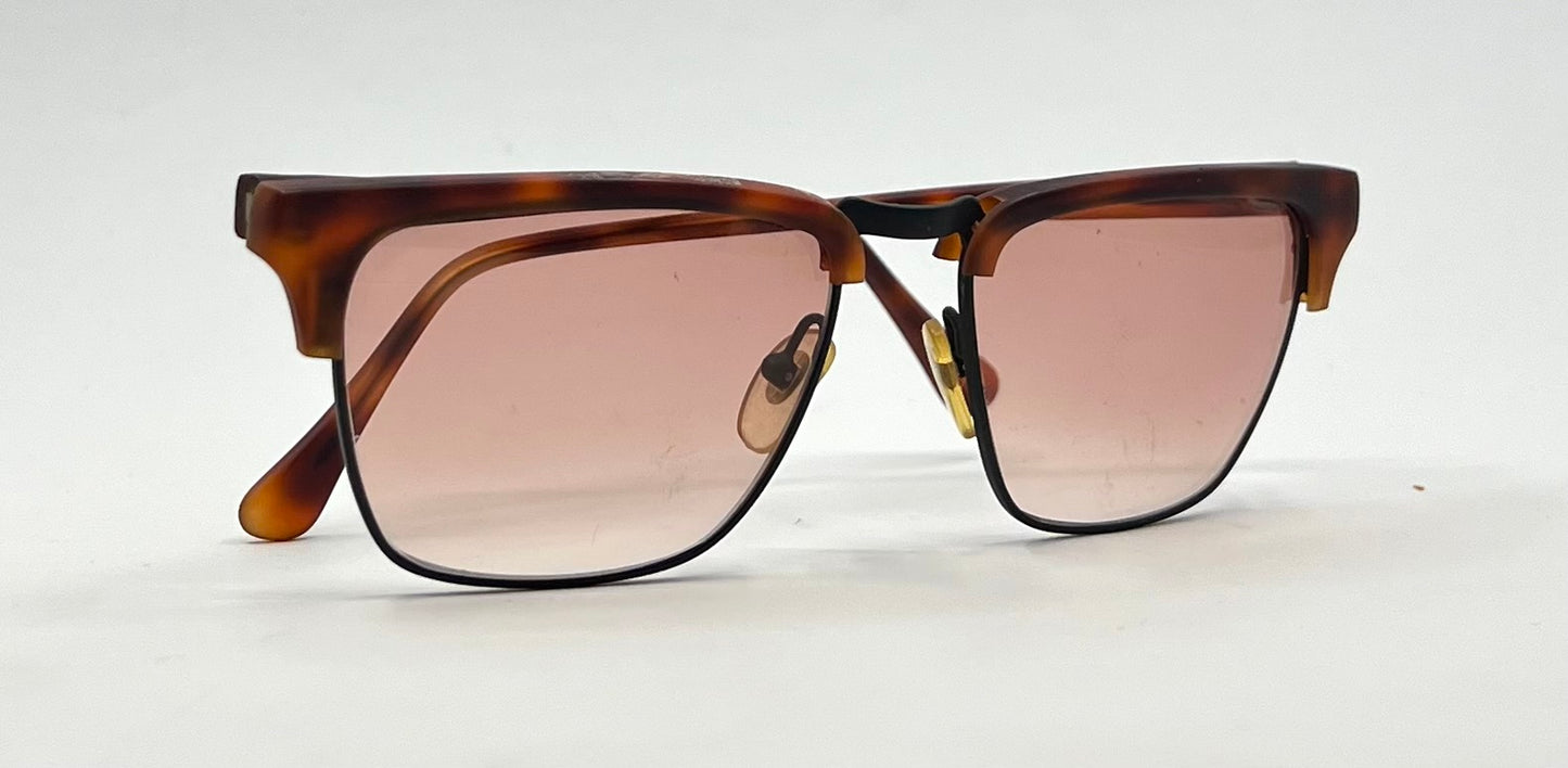 MODO Mod.150 Vintage Tortoise Browline Sunglasses-Unworn-New Customs