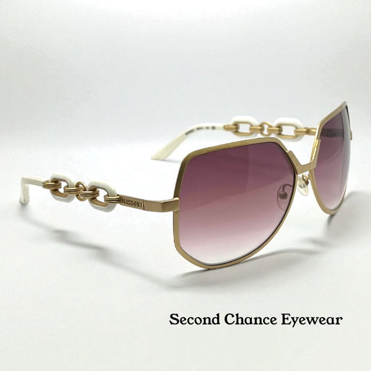 Missoni MI66601 Special Edition White/Gold Sunglasses – Deadstock Unworn