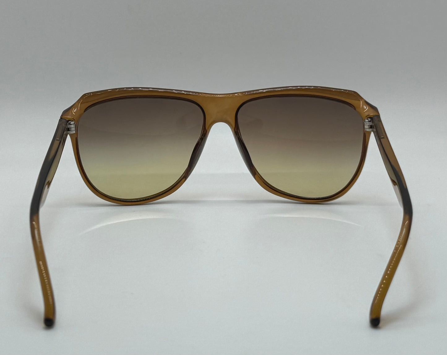 Vintage Playboy 4655 10-Deadstock Austrian Aviators with Custom Berko’s Designs Gradient Brown to Persimmon Lenses