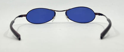 GUCCI GG 2578 625-Y2K Vintage Oval Sunglasses-New Solid BlueCustom Lenses
