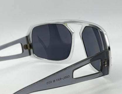 Black Watch Cool-Ray 400 VINTAGE Chrome Shield Sunglasses-DEADSTOCK/UNWORN-RARE