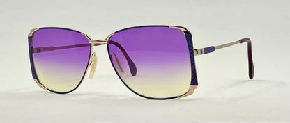 ZEISS 9293/0 Vintage Sunglasses w/New Purple to Yellow Gradient Custom Lenses-60mm