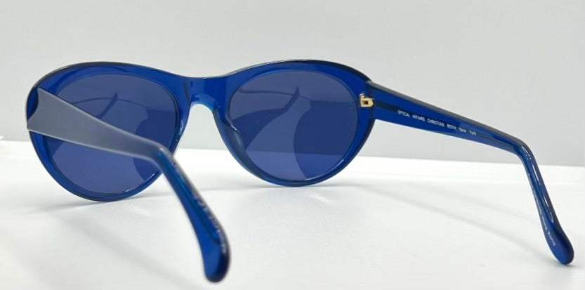 Christian Roth 5999 Optical Affairs Sunglasses Blue Oval NYC Frame-Vintage Deadstock