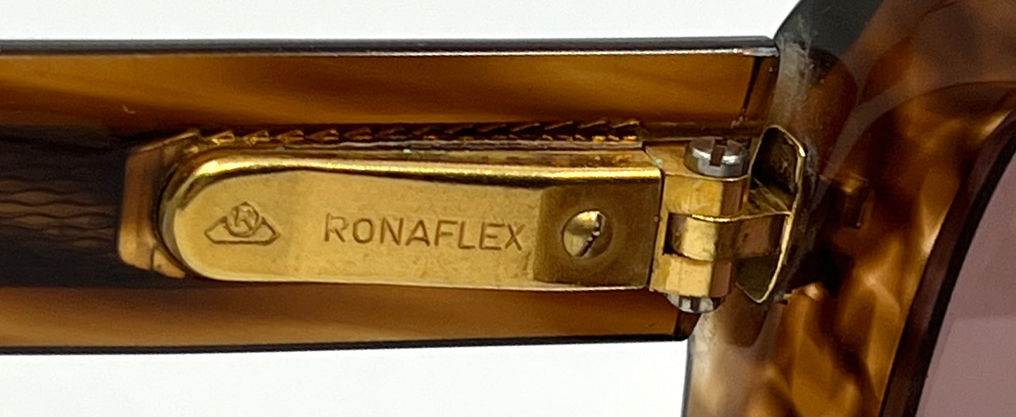 Rodenstock Exclusiv 317 Havana Vintage Sunglasses-New Rose/Brown Tinted Custom Lenses