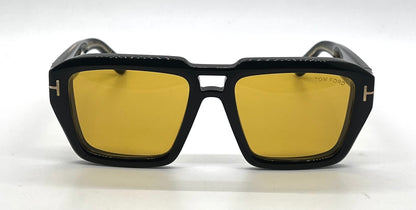 Tom Ford TF1202 52E ICON Collection Sunglasses-Zeiss Yellow Lenses-Full Kit-New