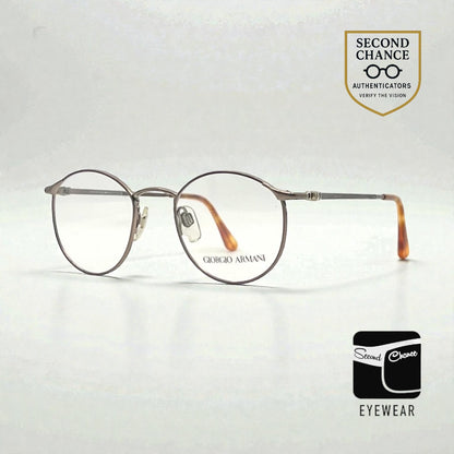 Giorgio Armani 132 Round Optical Eyeglass Frame-VINTAGE-Unworn-Italy