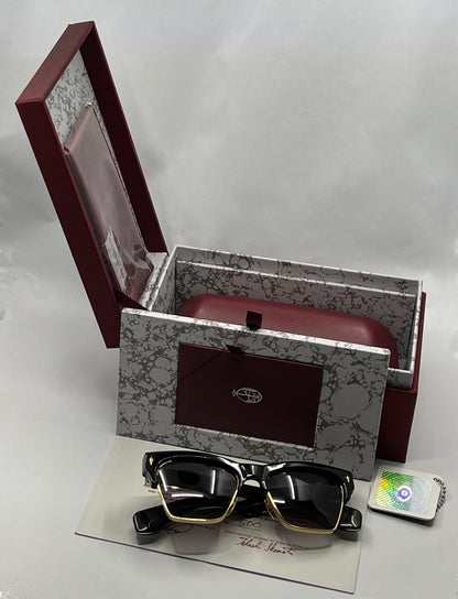 JACQUES MARIE MAGE SUNGLASSES-BUGSY in ECLIPSE 2-LTD 500-FULL KIT/UNWORN
