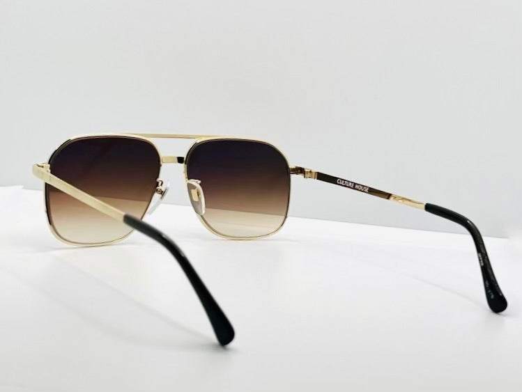 CULTURE HOUSE No. 375 – Vintage Japanese Deadstock Sunglasses | w/ New, Custom Tobacco Gradient Lenses (TITAN-P)
