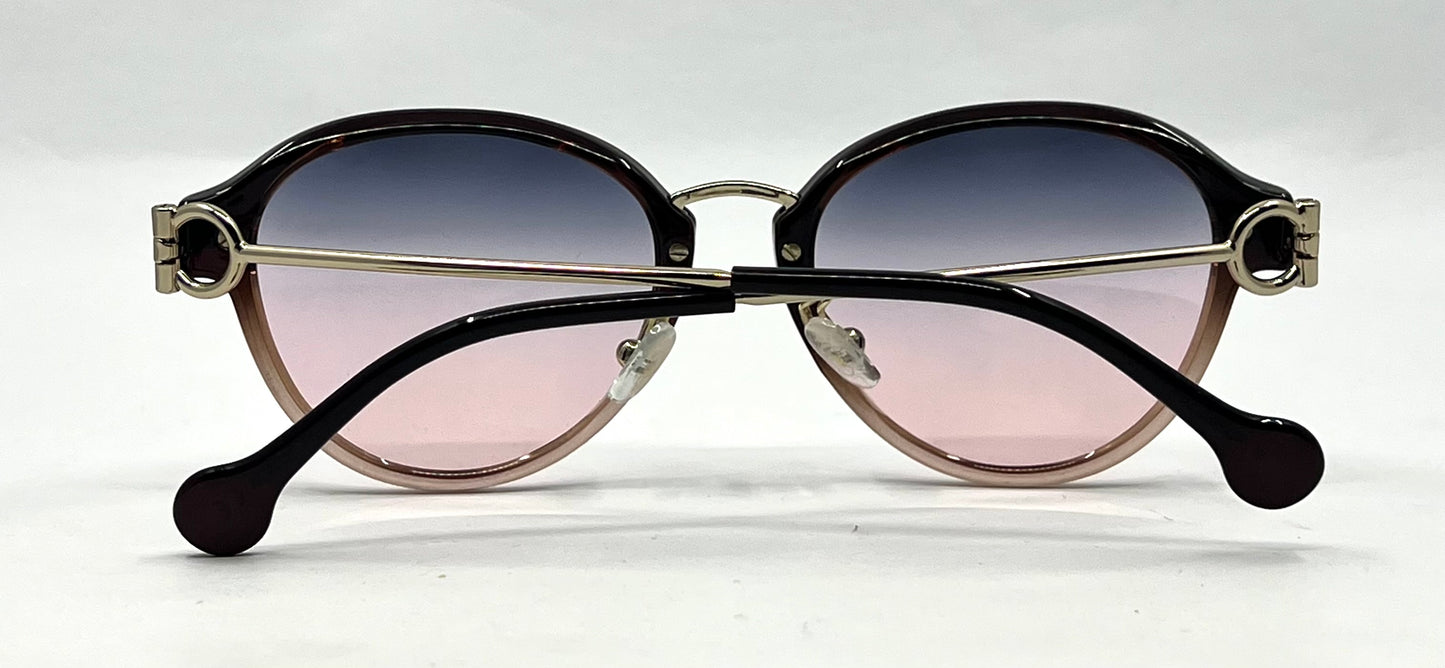 Salvatore Ferragamo SF2826 Sunglasses-New Grey/Rose Custom Gradient Lenses-Unworn