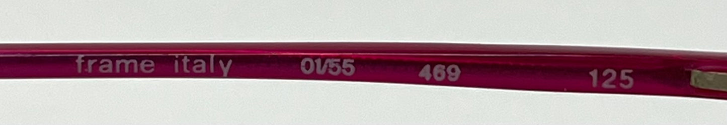 Euroline Exclusive 469 0V55 Vintage Sunglasses-New Pink/Gold Custom Gradient Lenses