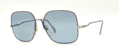 Neostyle-Vintage Oversized Square Sunglasses-New Solis Blue Custom Lenses-Germany
