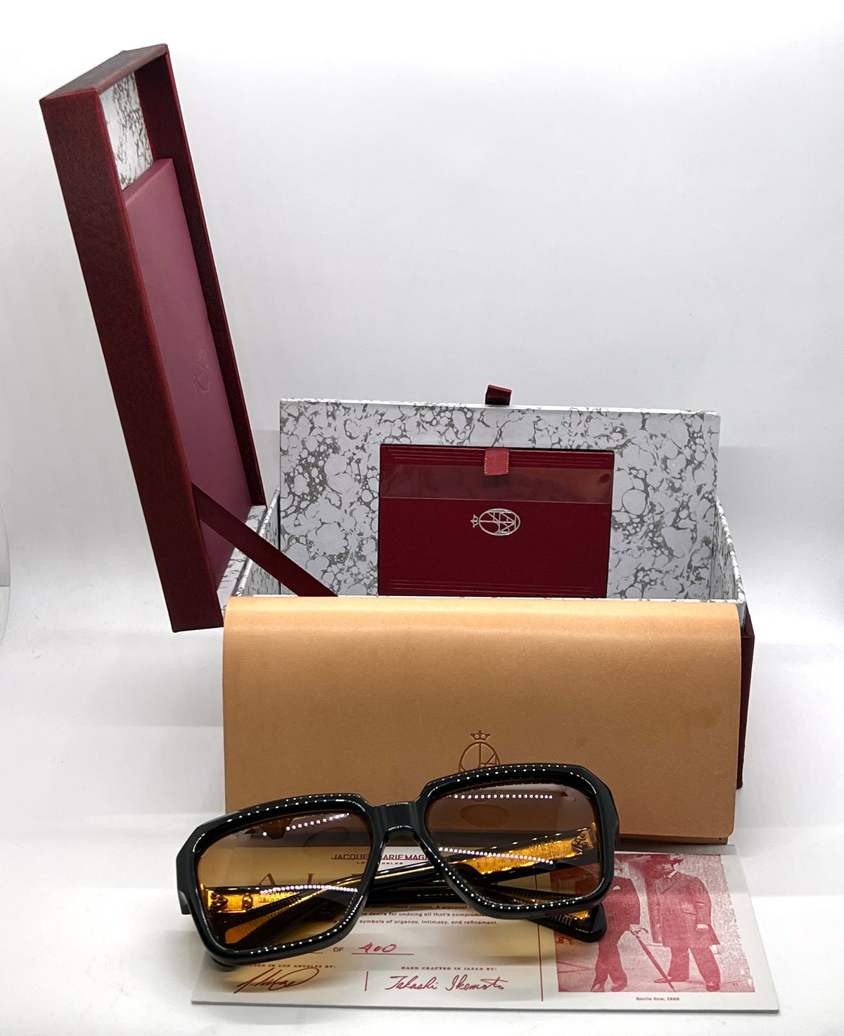 Jacques Marie Mage ALFRED in BELUGA Sunglasses-Ltd. 400-Full Kit Japan-JMM-Rare