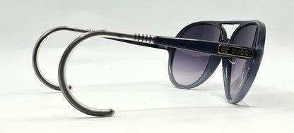 Bucci 1970s VINTAGE Aviator Sunglasses-Cable Temples-Unworn-France