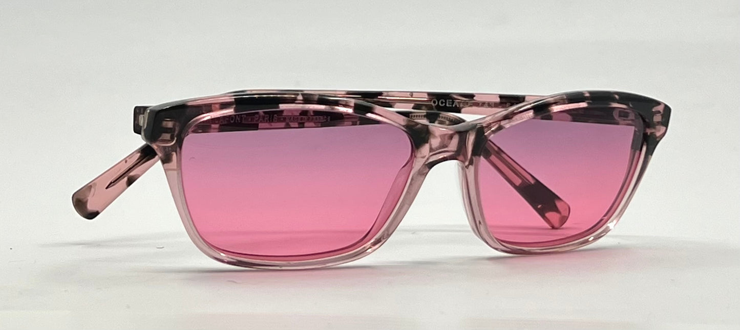 Jean Lafont Paris-Oceane 743 Pink Havana Sunglasses-New Custom Lenses-Unworn