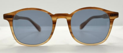 Garrett Leight Riley BTF Sunglasses w/New Pacific Blue Custom Lenses-Full Kit-Unworn-48mm