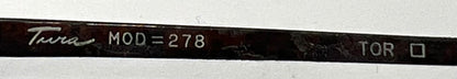 Tura MOD 278 Vintage Bronze Metal Sunglasses-New Rose Smoke Custom Lenses