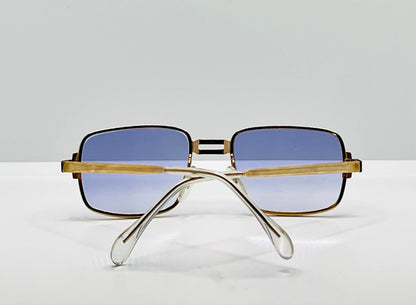 Meritad MOD.391T-Vintage Gold Frame w/New, Custom Aquaviolet Gradient Lenses-Deadstock-Germany