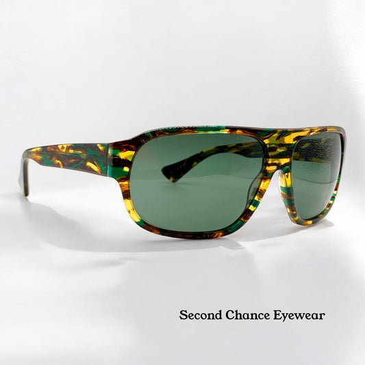 Deadstock Kala Eyewear - USA Made Green/Brown/Amber Tortoise Shell Sunglasses