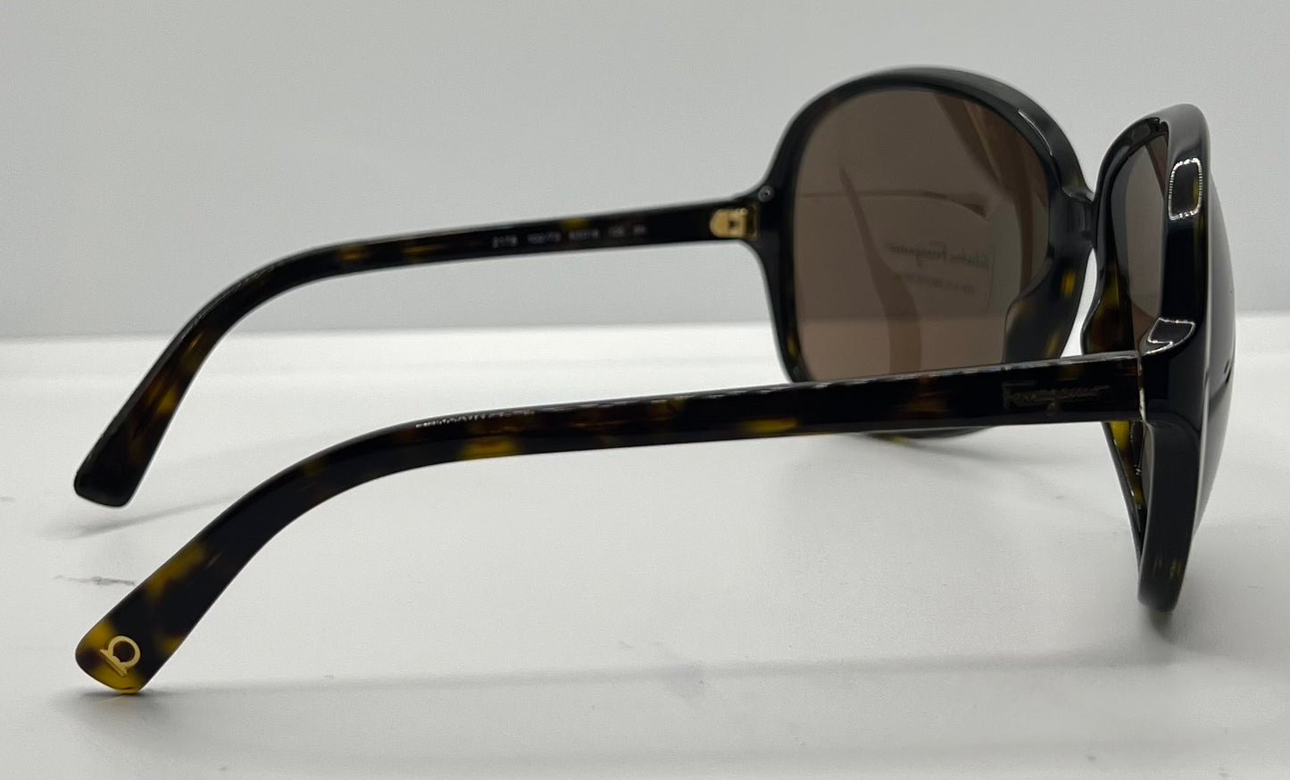 Salvatore Ferragamo 2178 102/73 Tortoise Brown 63mm Sunglasses Italy NOS