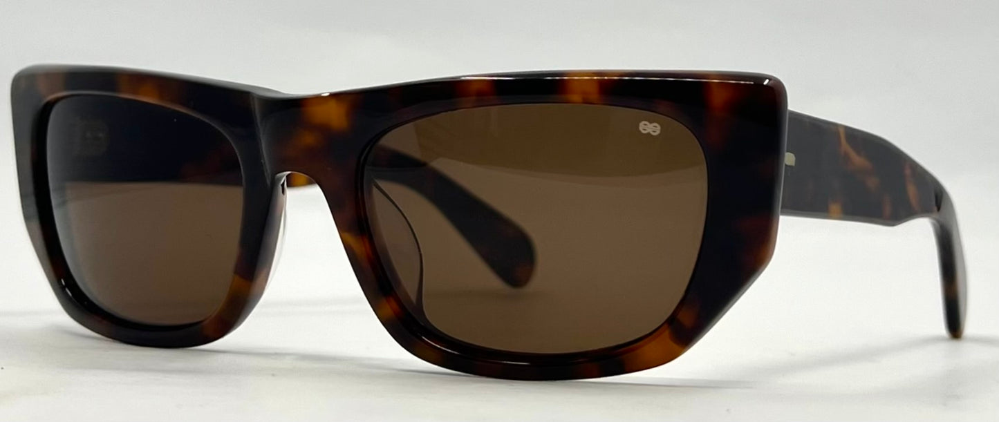 BENJAMIN “B. Ray”-Polarized Tortoise Sunglasses-Unworn-Japan