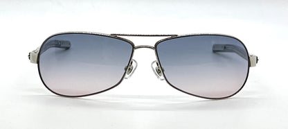 Chrome Hearts LITTLE RED RIOT-White Leather-NEW Zeiss Custom Gradient Lenses-Full Kit