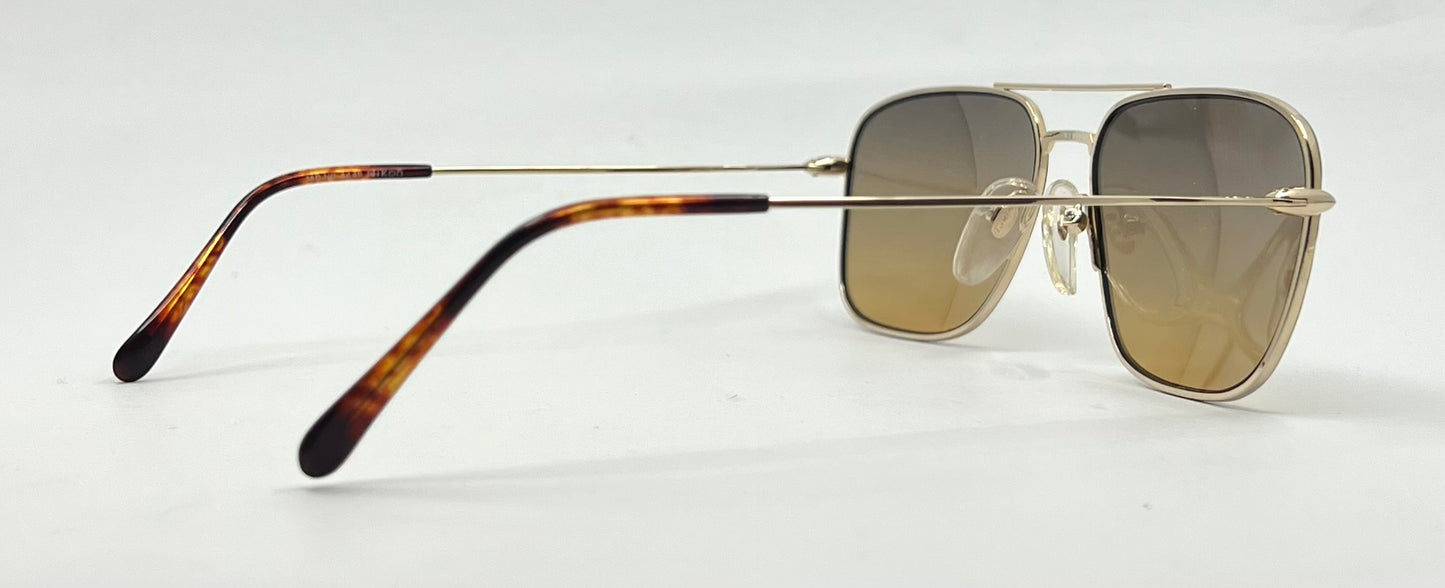 Nikon VINTAGE Aviator Sunglasses-New Gradient Second Chance Customs Lenses-Japan