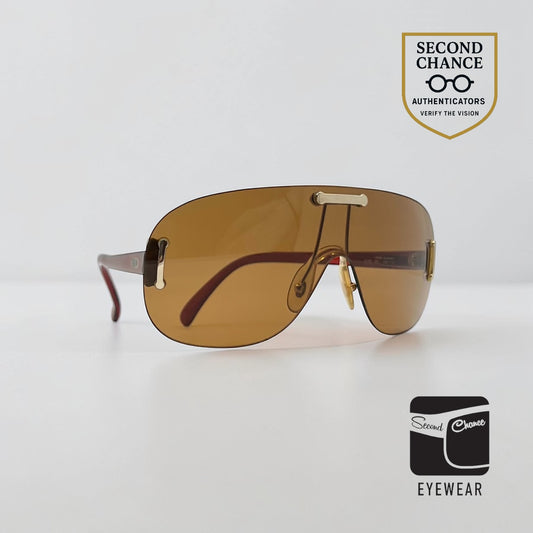 Christian Dior 2130 Shield Sunglasses-80s VINTAGE Germany Optyl-UNWORN