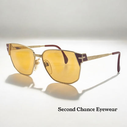 Silhouette M6114 / V6020 Vintage Sunglasses 55mm| w/New Amber Day/Night Custom Lenses | Deadstock Austria