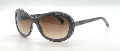 Chanel 5219 Grey Butterfly Sunglasses-New Custom Brown Gradient LensesaItaly