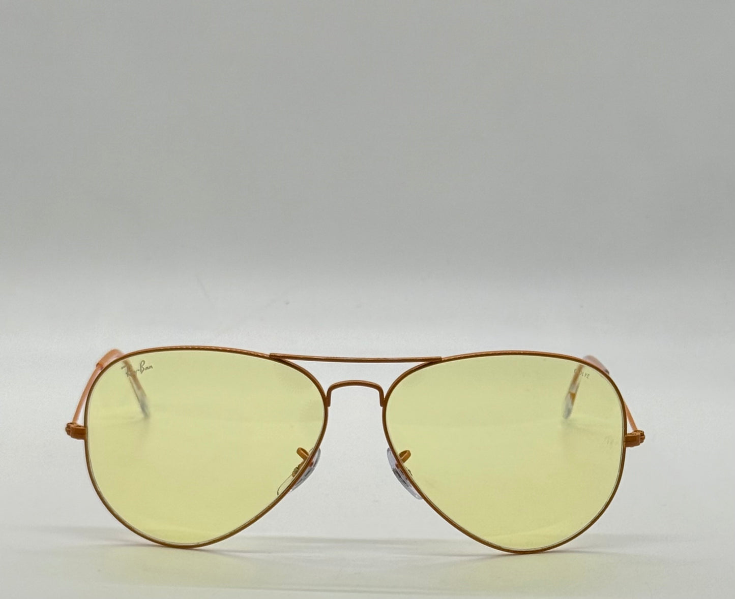 Ray-Ban RB3025 Aviator Evolve Yellow Photochromic Bronze 58-14 New Full Kit