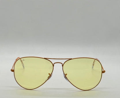 Ray-Ban RB3025 Aviator Evolve Yellow Photochromic Bronze 58-14 New Full Kit