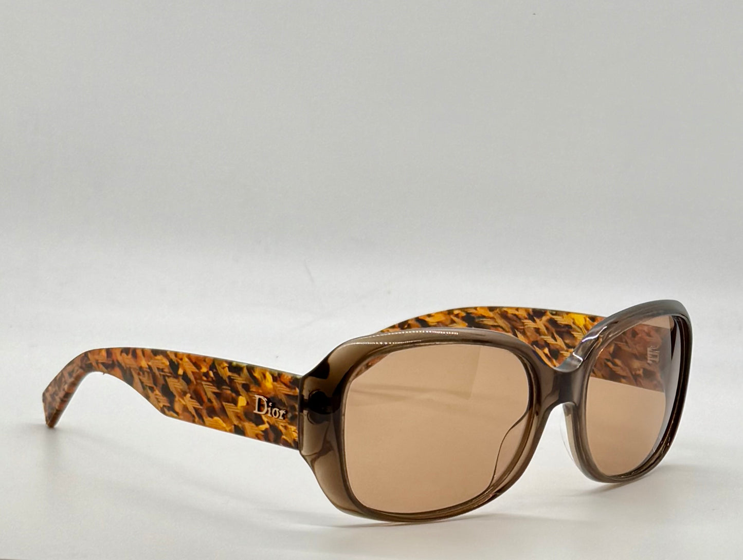 Christian Dior Flannelle 5 Vintage Sunglasses w/New Solid Brown Custom Tinted Lenses-Germany-56mm