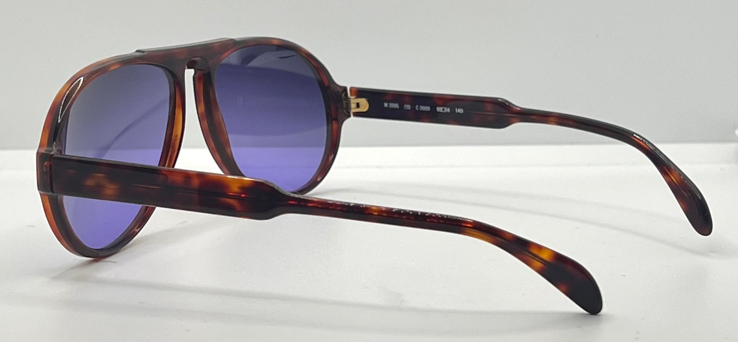 Silhouette M2095 Vintage Aviator Sunglasses w/New Violet Custom Lenses