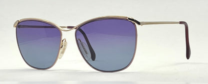 ZEISS Germany 6840 – Vintage Metal Sunglasses-New Gradient Custom Lenses-Unworn