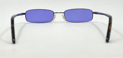 Giorgio Armani GA272-Y2K Vintage Sunglasses-New Solid Violet Blue Custom Lenses