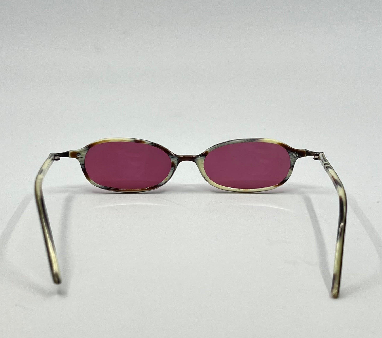 Valentino Vintage Sunglasses w/New Solid Pink Custom Tinted Lenses-Italy-Unworn
