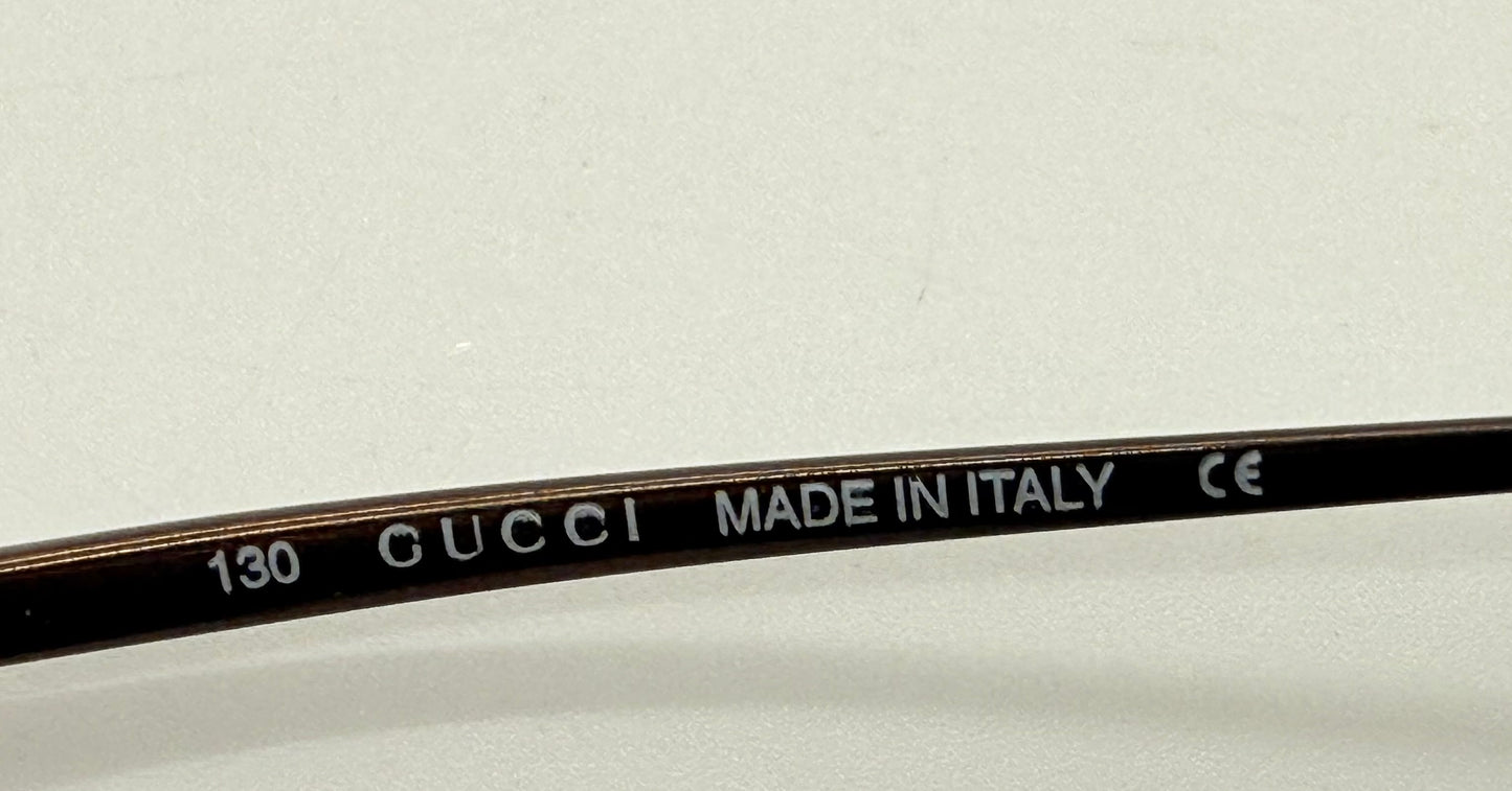 GUCCI GG 2660 7PR Y2K Vintage Half-Rim Oval Optical Frames – Italy
