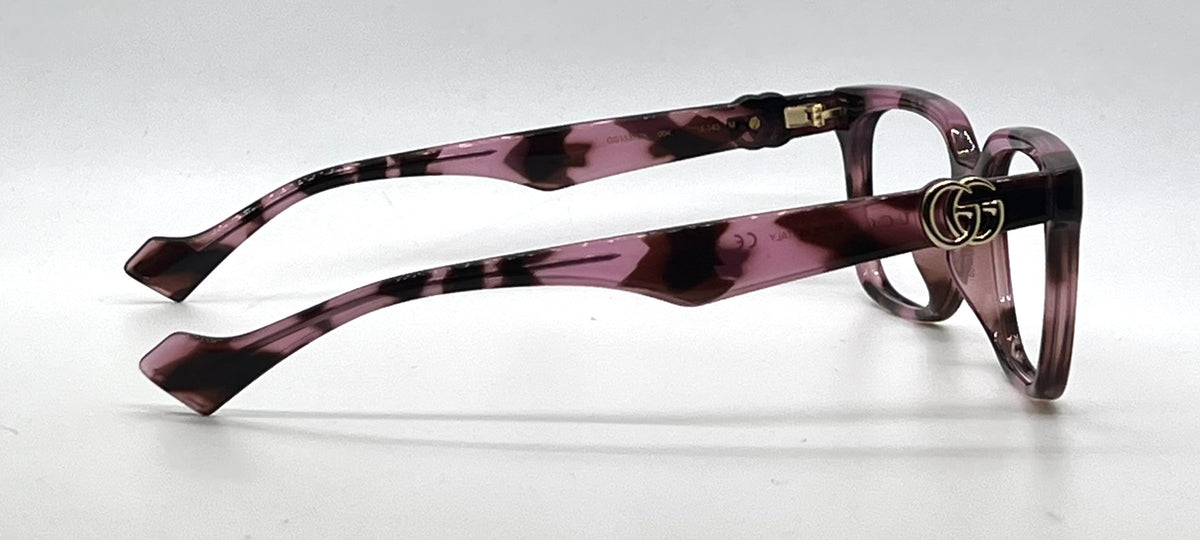 Gucci GG1537OK 004 Pink Havana Optical Frames No Lenses Full Kit Made in Italy