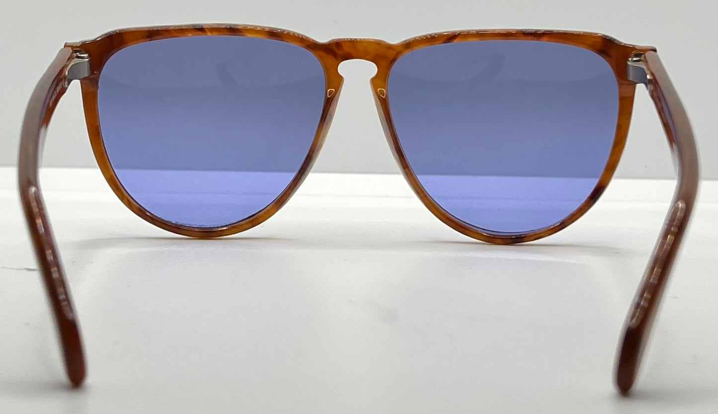 Gianni Versace 465 909 Vintage Sunglasses w/New Solid Blue Custom Lenses-54mm-Unworn/NOS