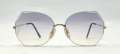 THIRA 62 Vintage 70s Frame-Rimless Geometric Sunglasses-Unworn-France