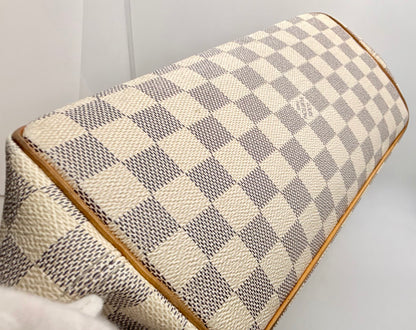 Louis Vuitton Saleya PM Damier Azur Tote Bag Gold Hardware