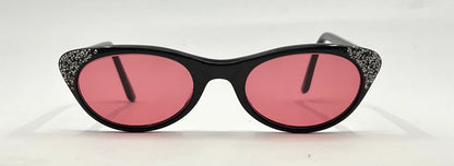 LIBERTY USA Vintage Cat Eye Sunglasses-New Rose Tinted Custom Lenses 1950s