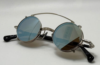 Brand New Philippe V X1 Clip-On Mirrored Sunglasses-Day/Night Yellow Lenses-Handmade in Japan