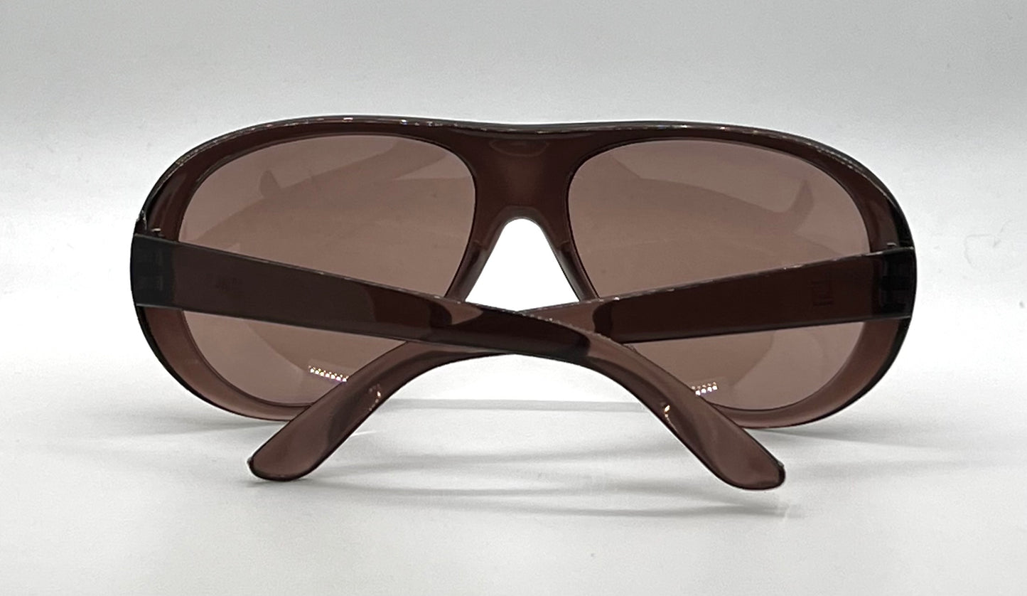 NISOL Vintage Italian Aviator Sunglasses Brown Collectors-Rare