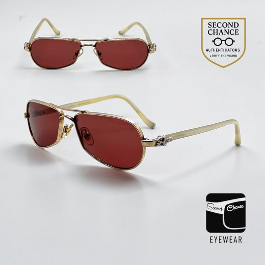Chrome Hearts Little Red WG VINTAGE-New Custom Polarized Zeiss Lenses-Japan