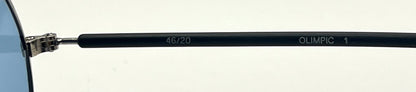 Armony- Olimpic 1 -Round Vintage Sunglasses w/New Sky Blue Custom Gradient Tinted Lenses
