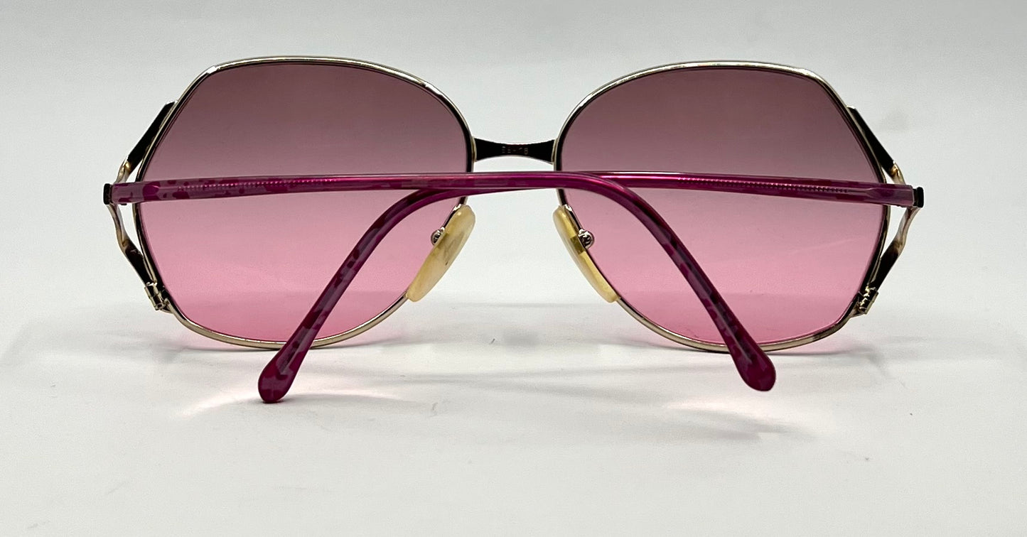 Euroline Exclusive OV55 Vintage Italian Sunglasses-New Pink Gradient Custom Lenses